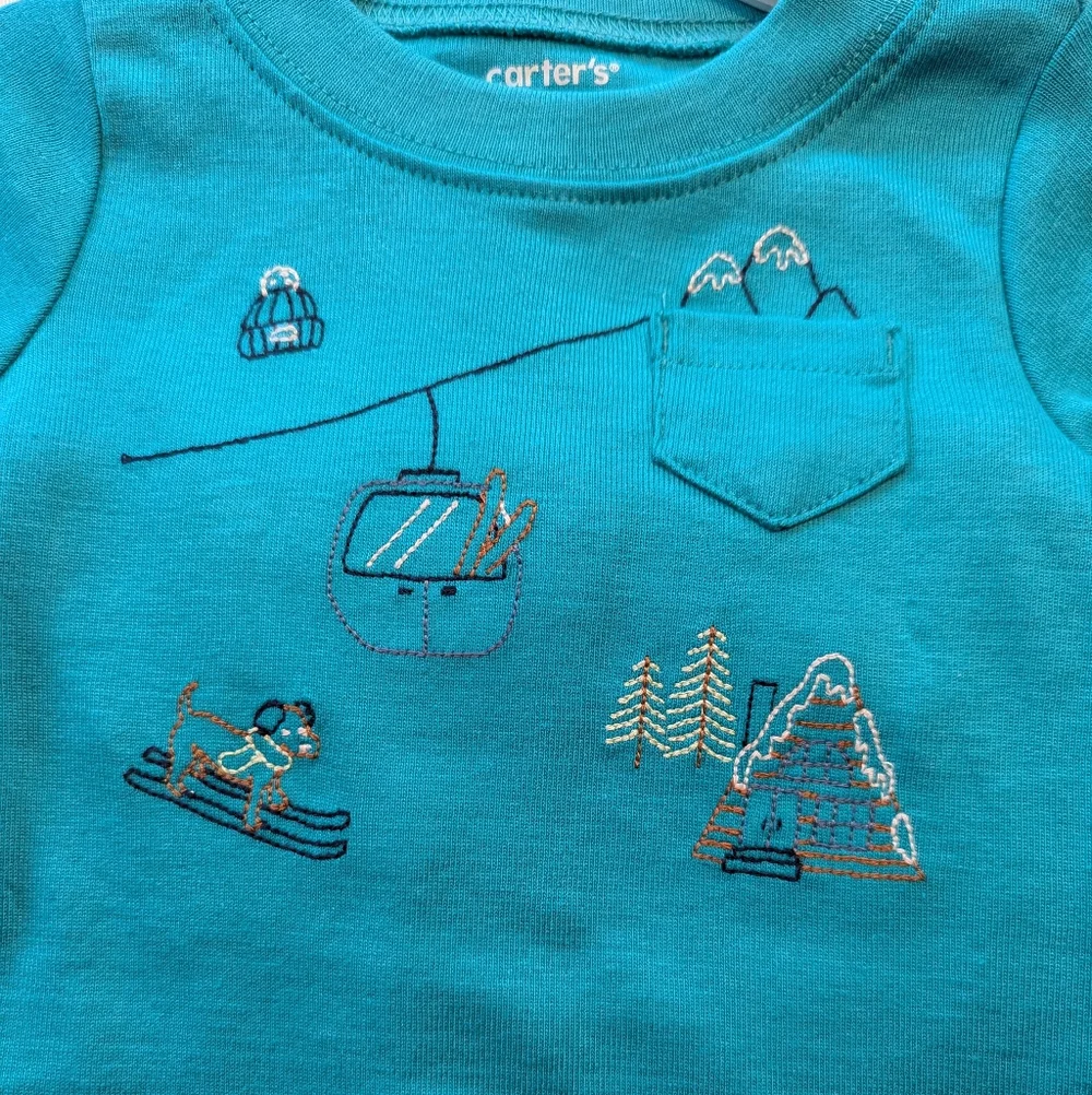 Carters Infant Boys Long Sleeve 2 Piece Outfit Size 3 Months BNWT